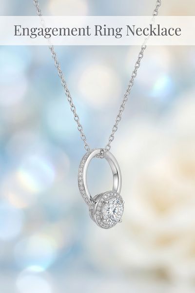 engagement ring necklace