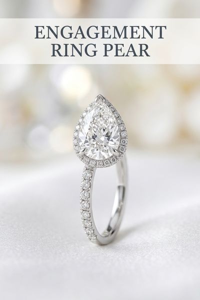 engagement ring pear