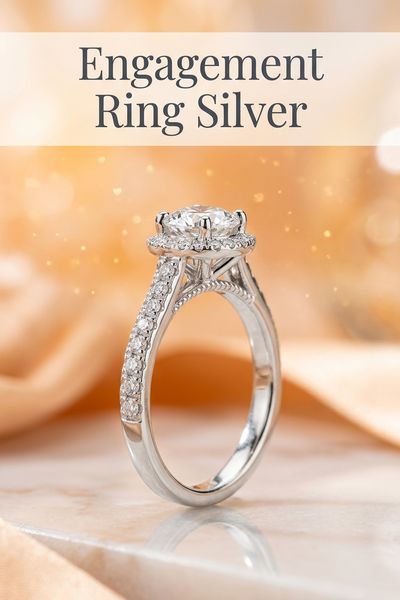 engagement ring silver