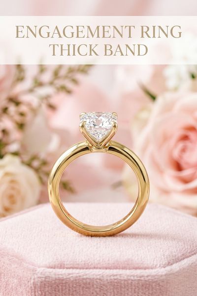 engagement ring thick band