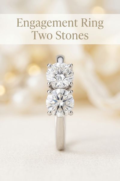 engagement ring two stones