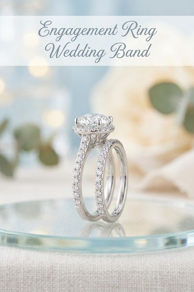 engagement ring wedding band