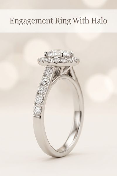 engagement ring with halo