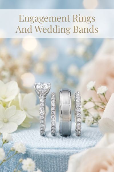 engagement rings and wedding bands