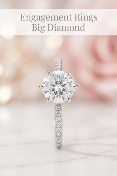 engagement rings big diamond