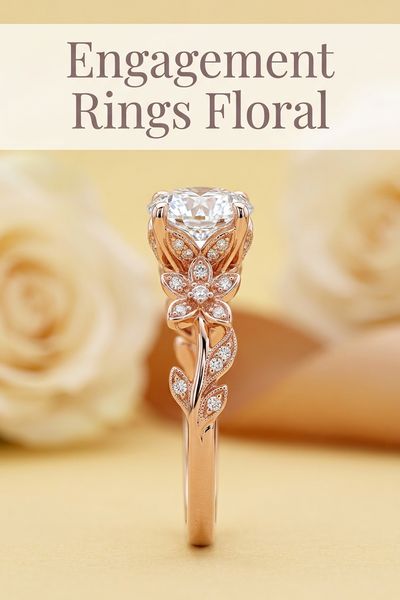 engagement rings floral