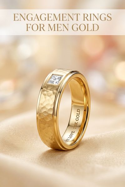 engagement rings for men gold