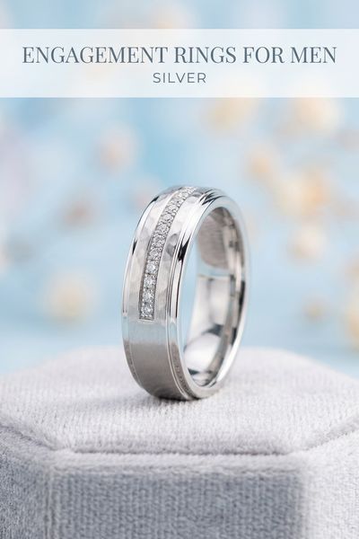 engagement rings for men silver