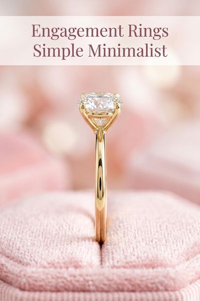 engagement rings simple minimalist