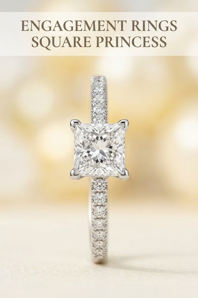 engagement rings square princess