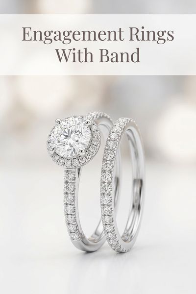 engagement rings with band