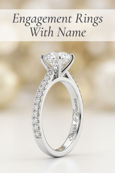 engagement rings with name