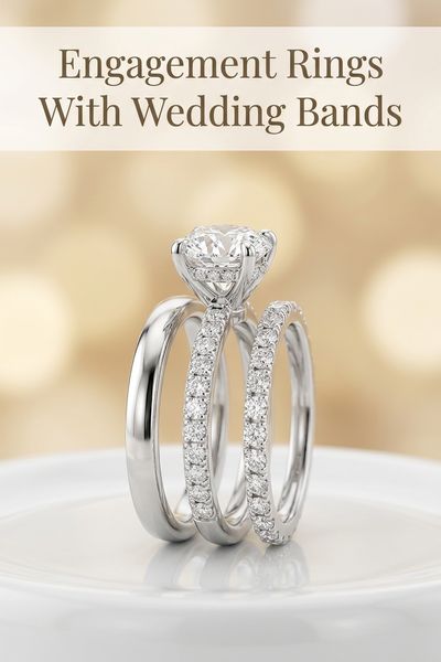 engagement rings with wedding bands
