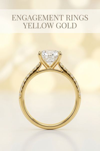 engagement rings yellow gold