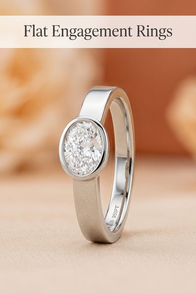 flat engagement rings
