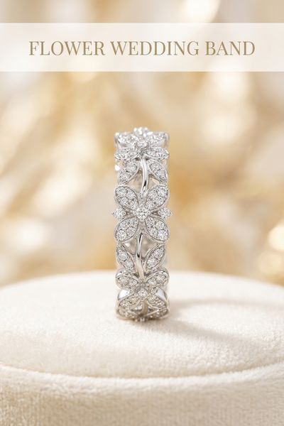 flower wedding band