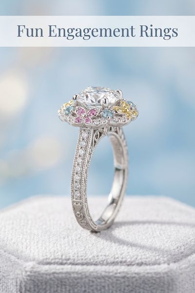 fun engagement rings