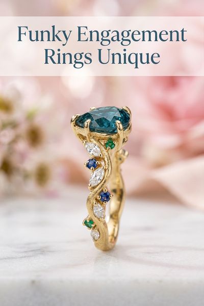 funky engagement rings unique