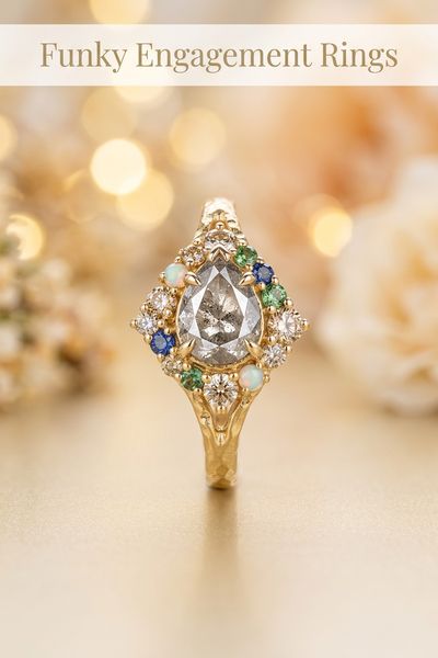 funky engagement rings