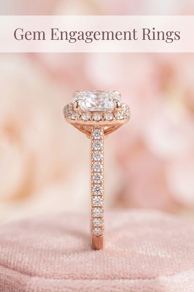gem engagement rings