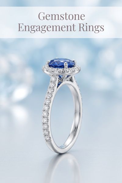 gemstone engagement rings