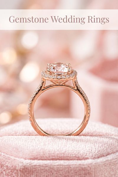 gemstone wedding rings
