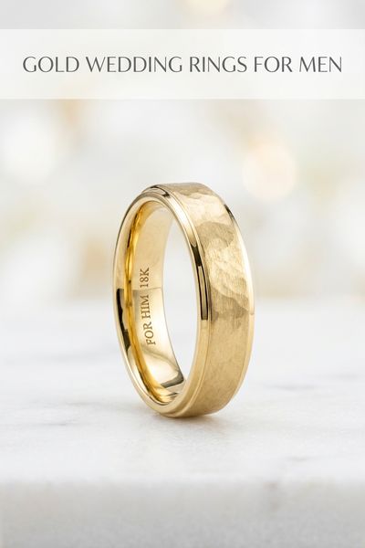 gold wedding rings for men