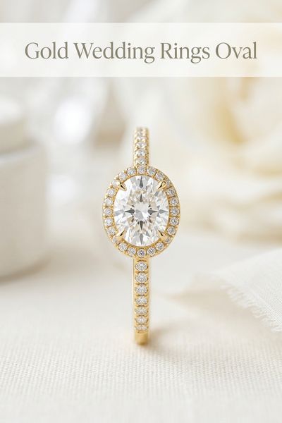 gold wedding rings oval