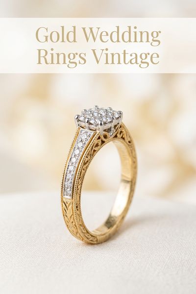 gold wedding rings vintage