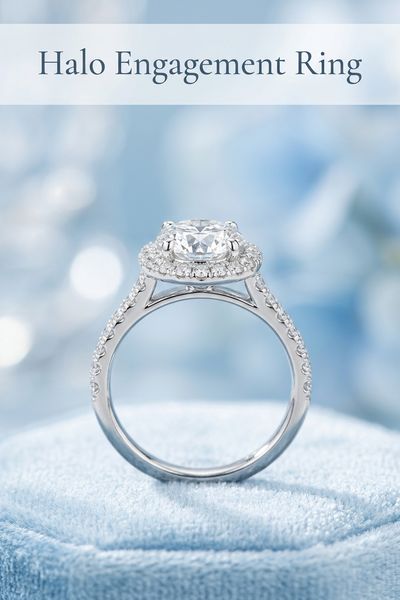 halo engagement ring