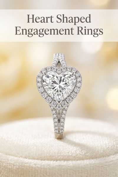 heart shaped engagement rings