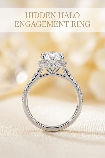 hidden halo engagement ring
