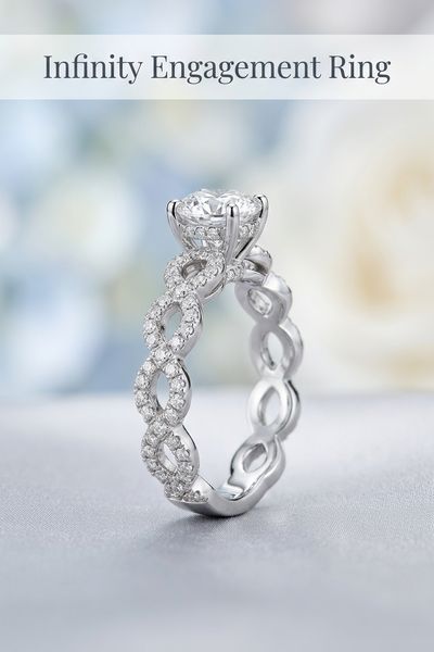 infinity engagement ring