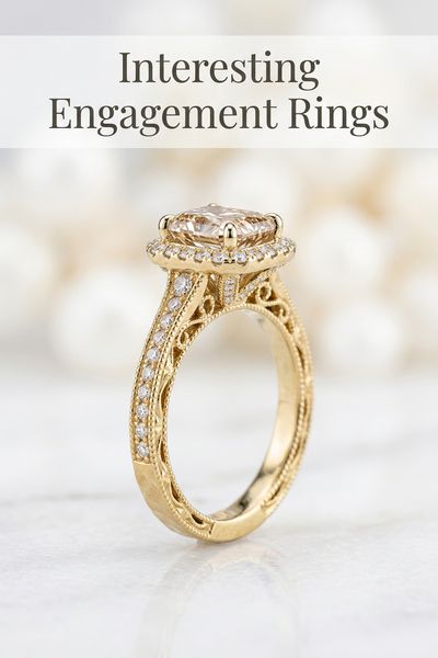 interesting engagement rings