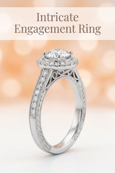 intricate engagement ring