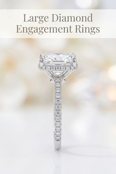 large diamond engagement rings