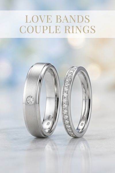 love bands couple rings