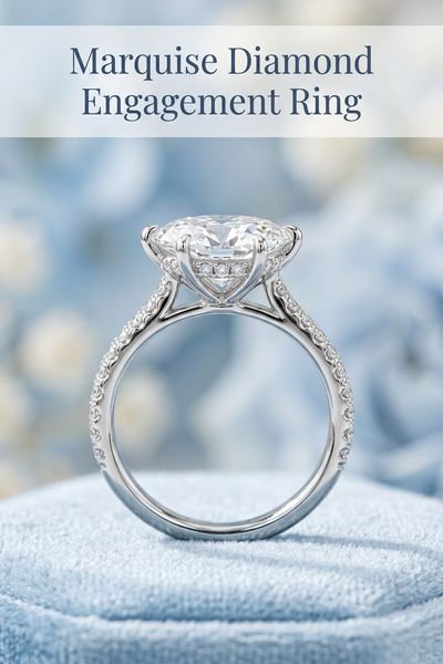 marquise diamond engagement ring