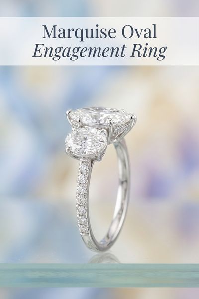 marquise oval engagement ring