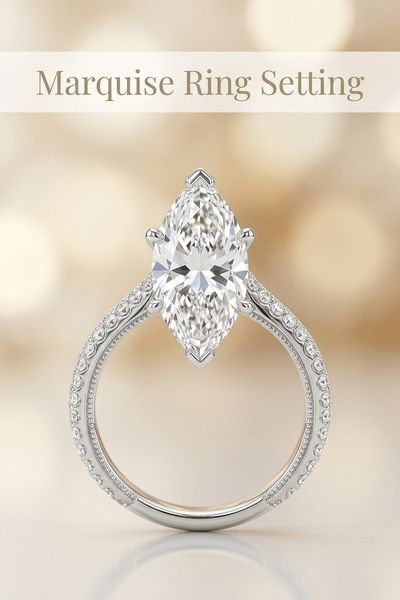 marquise ring setting