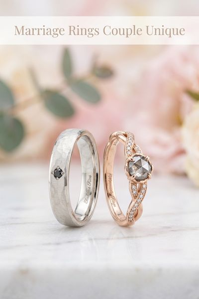 marriage rings couple unique