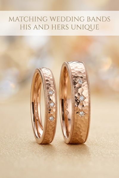 matching wedding bands his and hers unique