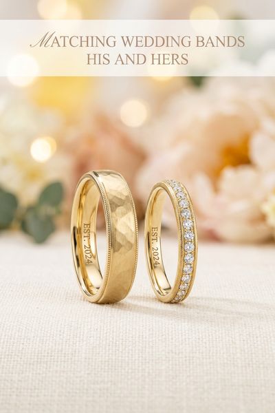 matching wedding bands his and hers