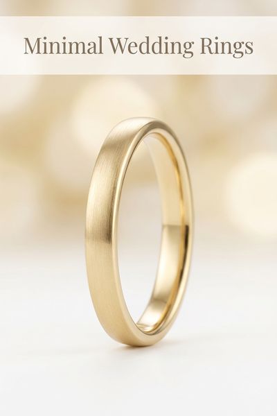 minimal wedding rings