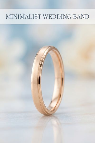 minimalist wedding band