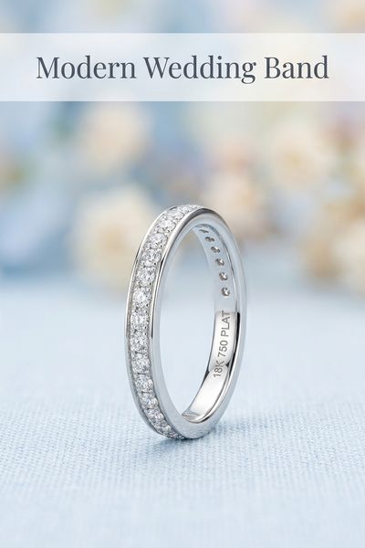 modern wedding band