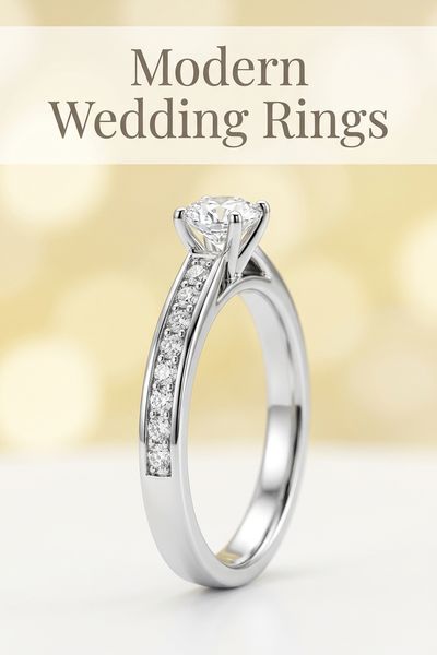 modern wedding rings