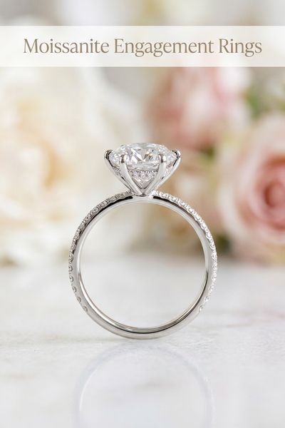 moissanite engagement rings