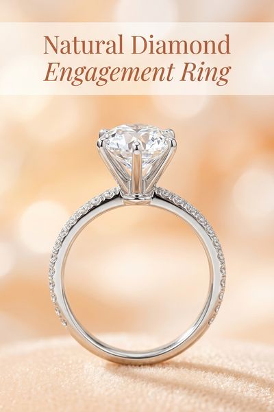natural diamond engagement ring
