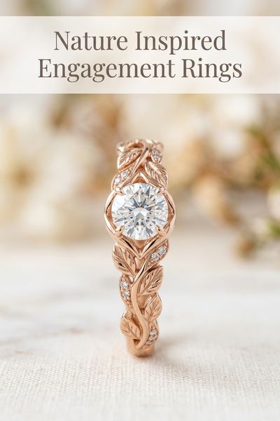 nature inspired engagement rings